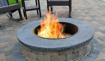 Ledgestone Fire Ring  & Capstone Fire Ring Cap